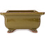 Rectangular brown bonsai pot by Reiho - 247 x 185 x 85 mm