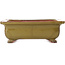 Rectangular brown bonsai pot by Reiho - 250 x 185 x 85 mm