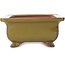 Rectangular brown bonsai pot by Reiho - 250 x 185 x 85 mm