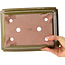 Maceta rectangular marrón para bonsái de Reiho - 247 x 185 x 85 mm