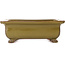 Rectangular brown bonsai pot by Reiho - 250 x 185 x 85 mm