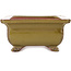 Rectangular brown bonsai pot by Reiho - 250 x 185 x 85 mm