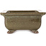 Rectangular brown bonsai pot by Reiho - 250 x 187 x 85 mm