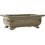 Rectangular brown bonsai pot by Reiho - 250 x 187 x 85 mm