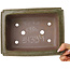 Rectangular brown bonsai pot by Reiho - 250 x 187 x 85 mm
