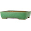 Rectangular green bonsai pot by Yamafusa - 372 x 285 x 90 mm