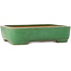Rectangular green bonsai pot by Yamafusa - 372 x 285 x 90 mm