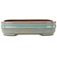 Pot à bonsaï rectangulaire violet et bleu de Reiho - 190 x 145 x 45 mm