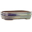 Pot à bonsaï rectangulaire violet et bleu de Reiho - 190 x 145 x 45 mm