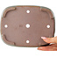 Pot à bonsaï rectangulaire violet et bleu de Reiho - 190 x 145 x 45 mm
