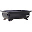 Maceta rectangular azul oscuro para bonsái de Reiho - 248 x 190 x 87 mm