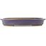 Ovale paarse bonsai pot van Hattori - 282 x 217 x 40 mm