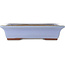 Maceta rectangular azul para bonsái de Yamaaki - 332 x 240 x 80 mm