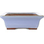 Pot à bonsaï rectangulaire bleu de Yamaaki - 332 x 240 x 80 mm