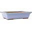 Maceta rectangular azul para bonsái de Yamaaki - 332 x 240 x 80 mm