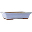 Rectangular blue bonsai pot by Yamaaki - 332 x 240 x 80 mm