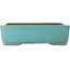 Rectangular turquoise bonsai pot by Reiho - 345 x 240 x 98 mm