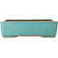 Rectangular turquoise bonsai pot by Reiho - 345 x 240 x 98 mm