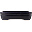 Maceta rectangular para bonsái de color azul oscuro de Yamafusa - 368 x 280 x 93 mm