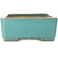 Maceta rectangular turquesa para bonsái de Reiho - 345 x 240 x 98 mm