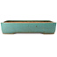 Rectangular turquoise bonsai pot by Reiho - 495 x 360 x 100 mm