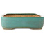 Maceta rectangular turquesa para bonsái de Reiho - 495 x 360 x 100 mm