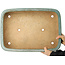 Maceta rectangular turquesa para bonsái de Reiho - 495 x 360 x 100 mm