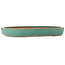 Ovale turquoise bonsai pot van Reiho - 588 x 423 x 68 mm