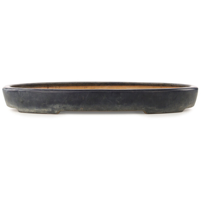 Maceta ovalada para bonsái de color azul oscuro de Reiho - 575 x 412 x 67 mm