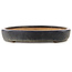 Vaso bonsai ovale blu scuro di Reiho - 575 x 412 x 67 mm