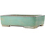 Rectangular turquoise bonsai pot by Kakuzan - 535 x 403 x 145 mm