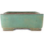 Rectangular turquoise bonsai pot by Kakuzan - 535 x 403 x 145 mm