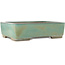 Rectangular turquoise bonsai pot by Kakuzan - 535 x 403 x 145 mm