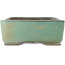 Rectangular turquoise bonsai pot by Kakuzan - 535 x 403 x 145 mm