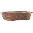 Ovale bruine bonsai pot van Reiho - 260 x 210 x 60 mm