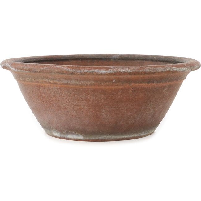 Vaso bonsai rotondo non smaltato di Nakawatari - 315 x 315 x 120 mm