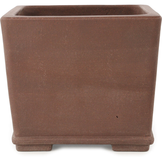 Pot à bonsaï carré non émaillé de Yamaaki - 165 x 165 x 140 mm
