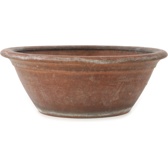 Pot à bonsaï rond non émaillé de Nakawatari - 315 x 315 x 120 mm