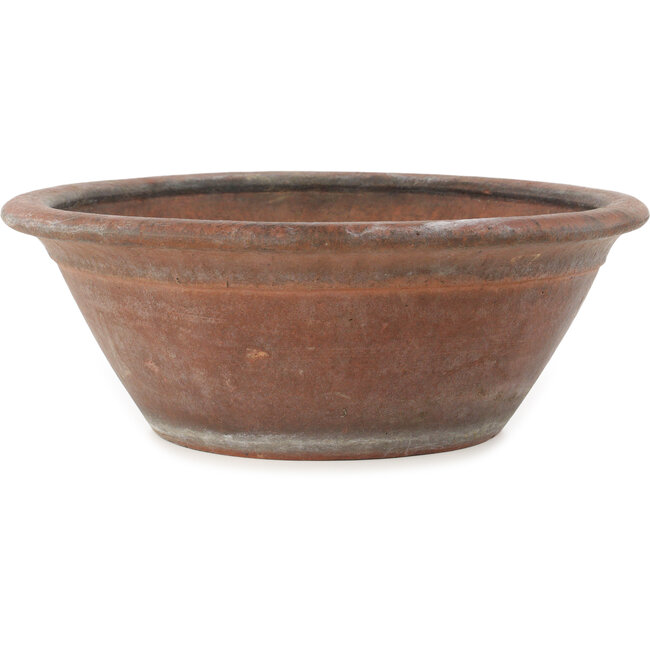 Vaso bonsai rotondo non smaltato di Nakawatari - 315 x 315 x 120 mm