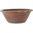 Round unglazed bonsai pot by Nakawatari - 315 x 315 x 120 mm