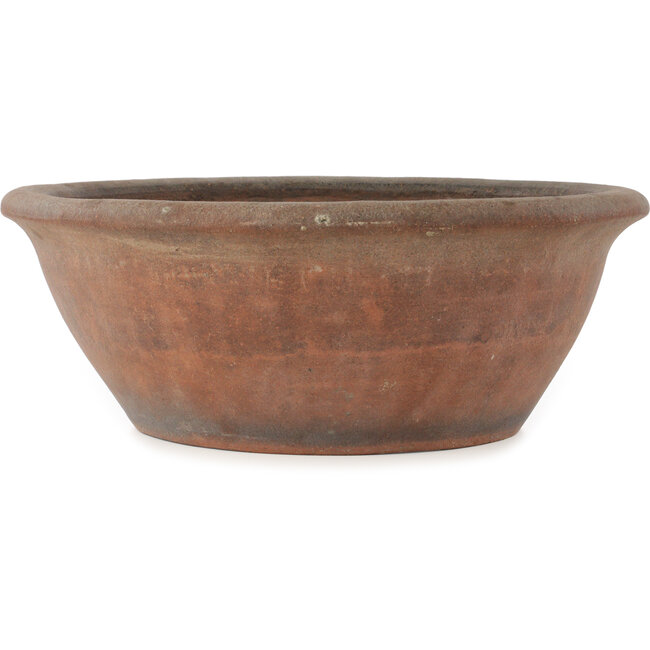 Vaso bonsai rotondo non smaltato di Nakawatari - 340 x 340 x 130 mm