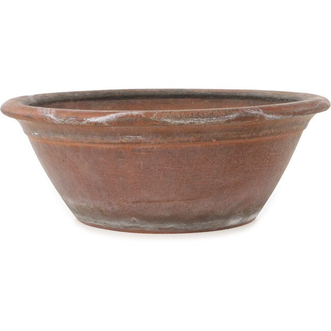 Pot à bonsaï rond non émaillé de Nakawatari - 315 x 315 x 120 mm