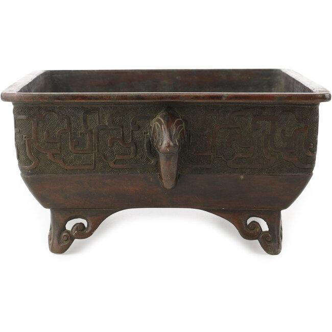 Pot à bonsaï non émaillé Suiban - 395 x 252 x 125 mm