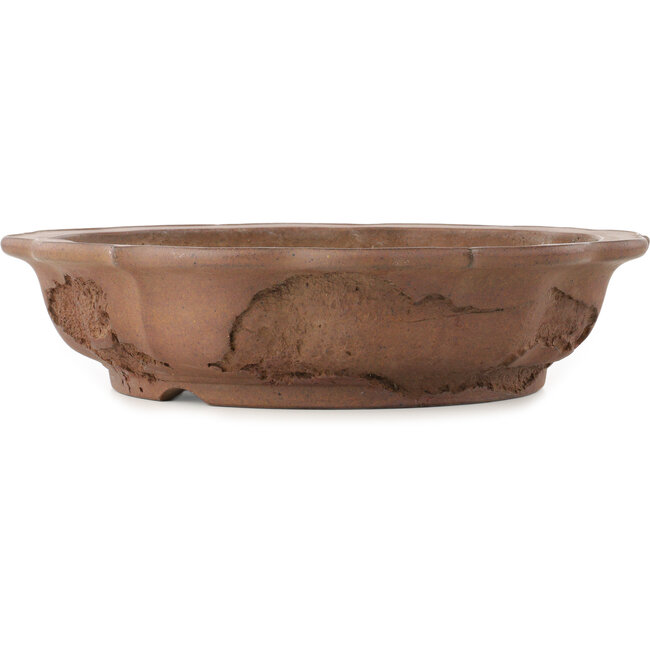 Lotus ongeglazuurde bonsai pot van Yamaaki Koshosen (eerste generatie) - 435 x 435 x 105 mm