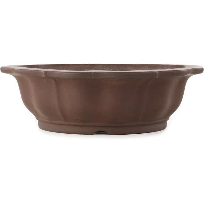 Lotus ongeglazuurde bonsai pot van Yamaaki - 415 x 415 x 128 mm