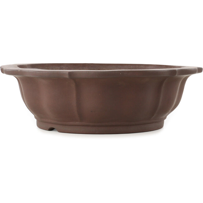 Vaso bonsai Lotus non smaltato di Yamaaki - 415 x 415 x 128 mm