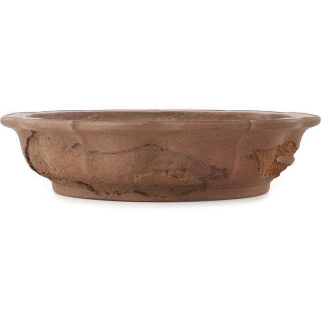 Pot à bonsaï Lotus non émaillé de Yamaaki Koshosen (première génération) - 435 x 435 x 105 mm