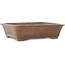 Rectangular unglazed bonsai pot by Yuji ( Gyouzan) - 445 x 360 x 115 mm