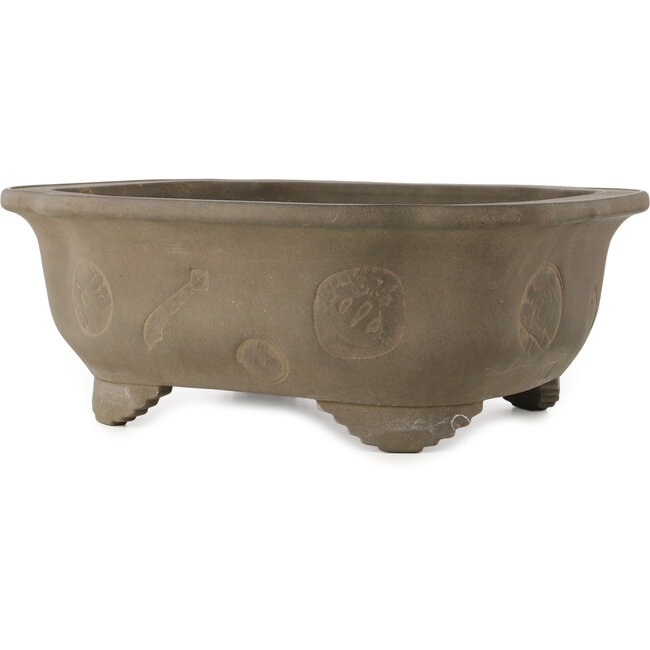 Pot à bonsaï non émaillé Mokko de Yamaaki Koshosen (première génération) - 475 x 400 x 182 mm