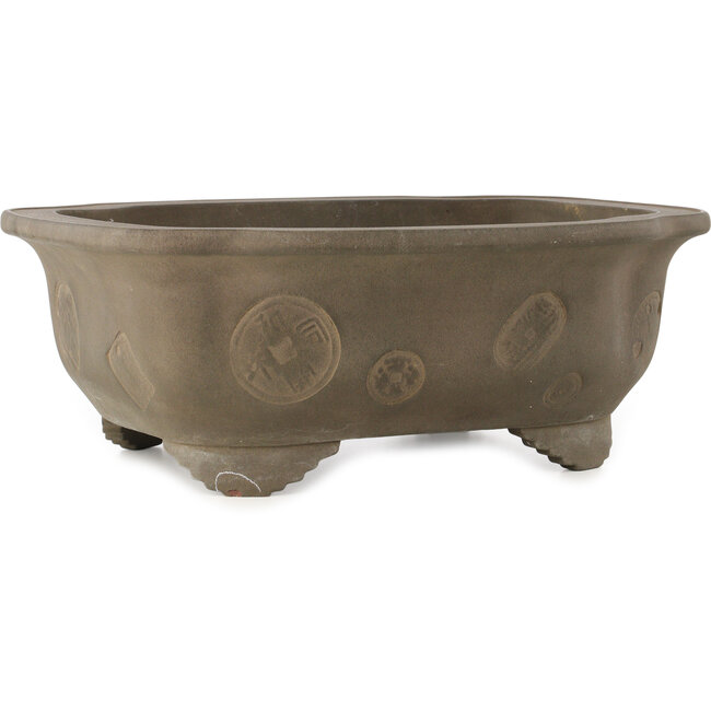 Pot à bonsaï non émaillé Mokko de Yamaaki Koshosen (première génération) - 475 x 400 x 182 mm